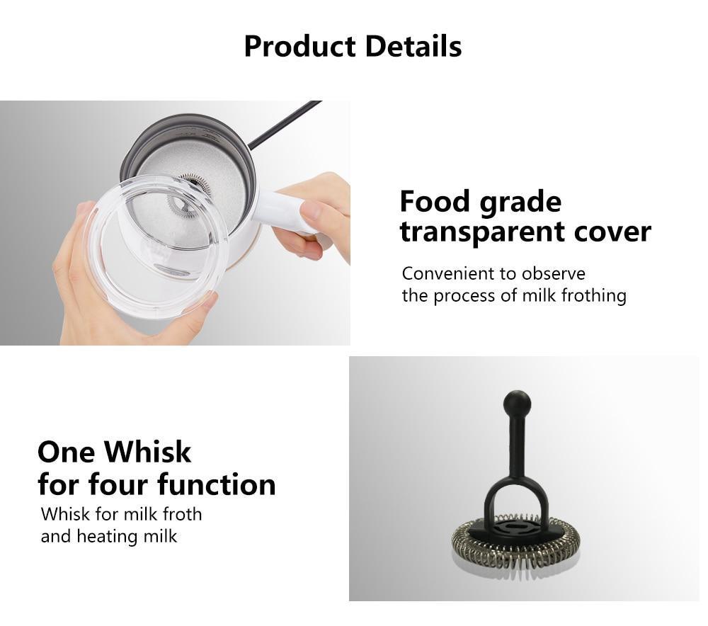 BioloMix NEW Automatic Hot and Cold Milk Frother Warmer for Latte, Foam Maker for Coffee, Hot Chocolates, Cappuccino | Fugo Best