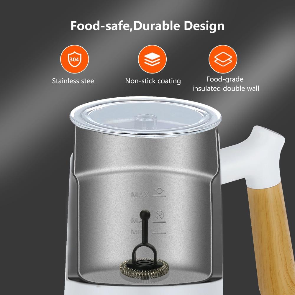 BioloMix NEW Automatic Hot and Cold Milk Frother Warmer for Latte, Foam Maker for Coffee, Hot Chocolates, Cappuccino | Fugo Best
