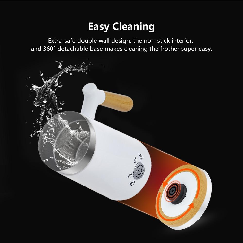 BioloMix NEW Automatic Hot and Cold Milk Frother Warmer for Latte, Foam Maker for Coffee, Hot Chocolates, Cappuccino | Fugo Best