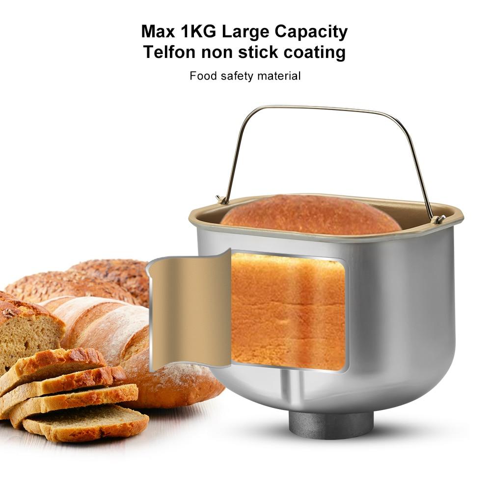 Biolomix Stainless Steel 1KG 19-in-1 Automatic Bread Maker 650W Programmable Bread Machine with 3 Loaf Sizes Fruit Nut Dispenser | Fugo Best