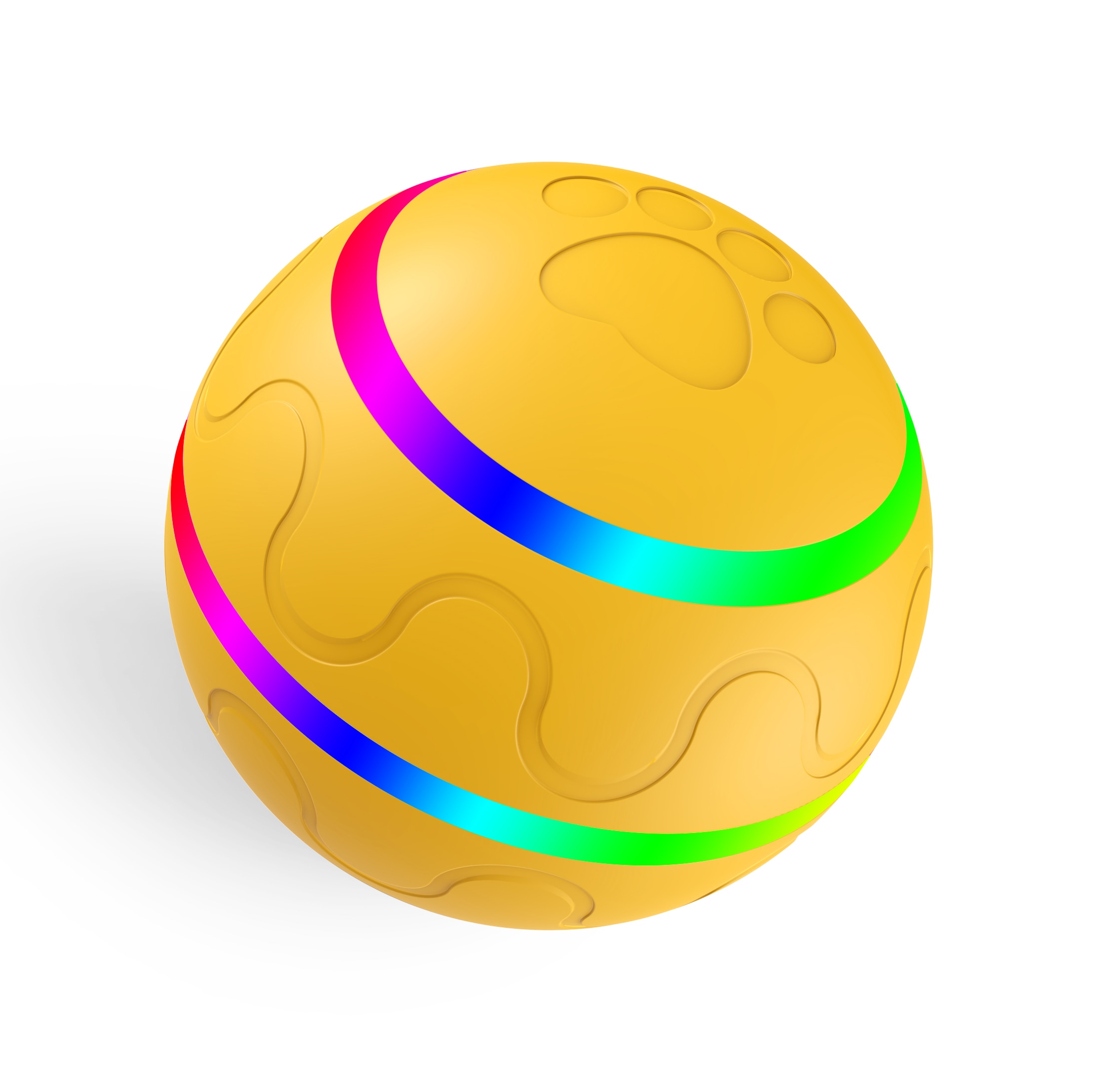 Dog Cat Toys Ball Electric Pet Toys Automatic Rotating Jumping Ball Playing Rolling Ball Roller Ball LED Rolling USB Flash Ball | Fugo Best