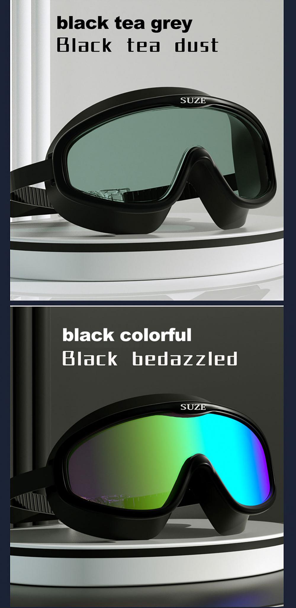 Professional Swimming Goggles Adult Men Women Anti-fog HD Large Frame Swimming Glasses UV Protection Diving Water Sports Eyewear | Fugo Best