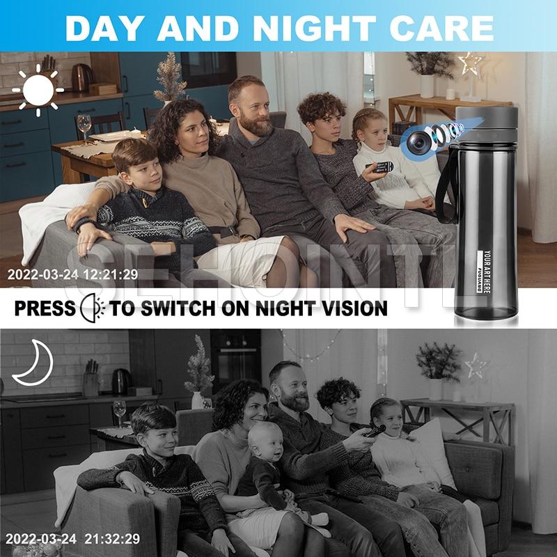HD 1080P Water Bottle Portable WiFi Camera with APP Remote Video Record Support Motion Detection for Sport Home Office Securit | Fugo Best