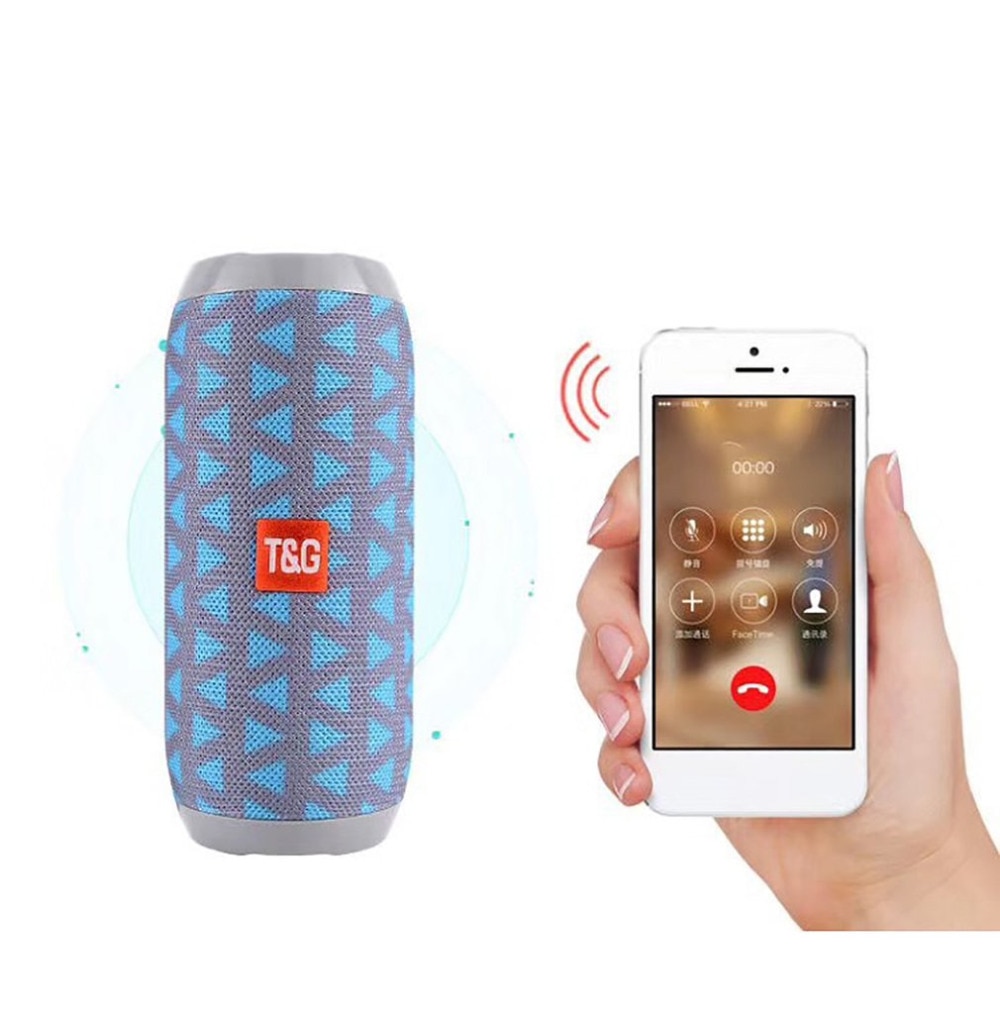 Portable Wireless Speaker Wireless Bass Column Waterproof Outdoor USB Speakers Support AUX TF Subwoofer Loudspeaker TG117 | Fugo Best