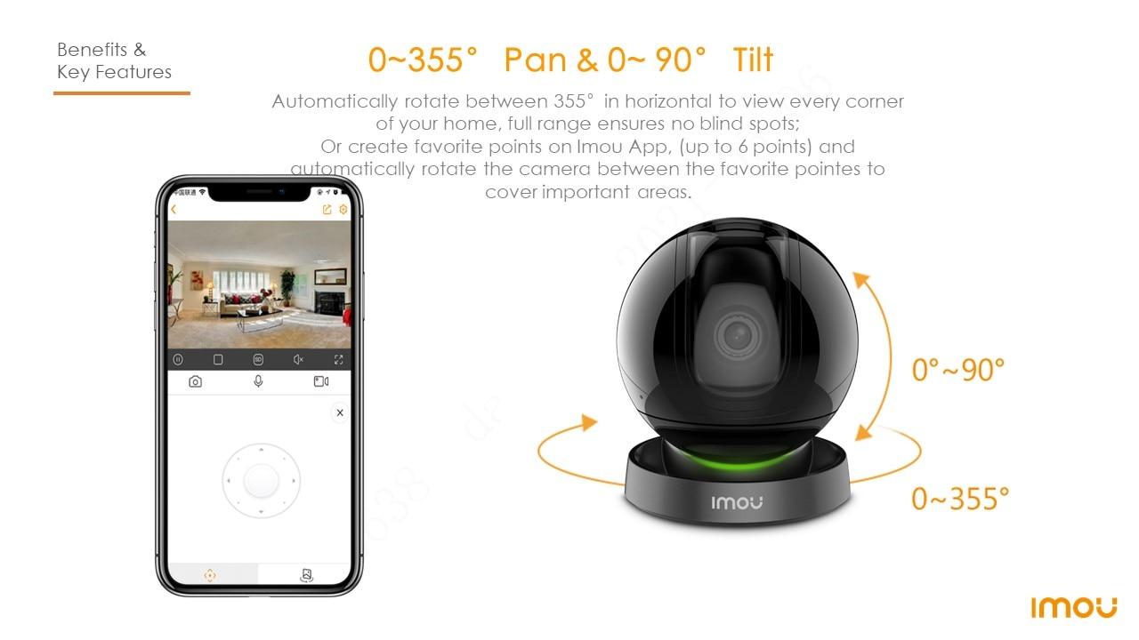 Dahua imou Rex 4MP 1080P Wifi IP Camera Home Security 360 Camera AI Human Detection Baby Phone Camera Night Vision ptz Camera | Fugo Best