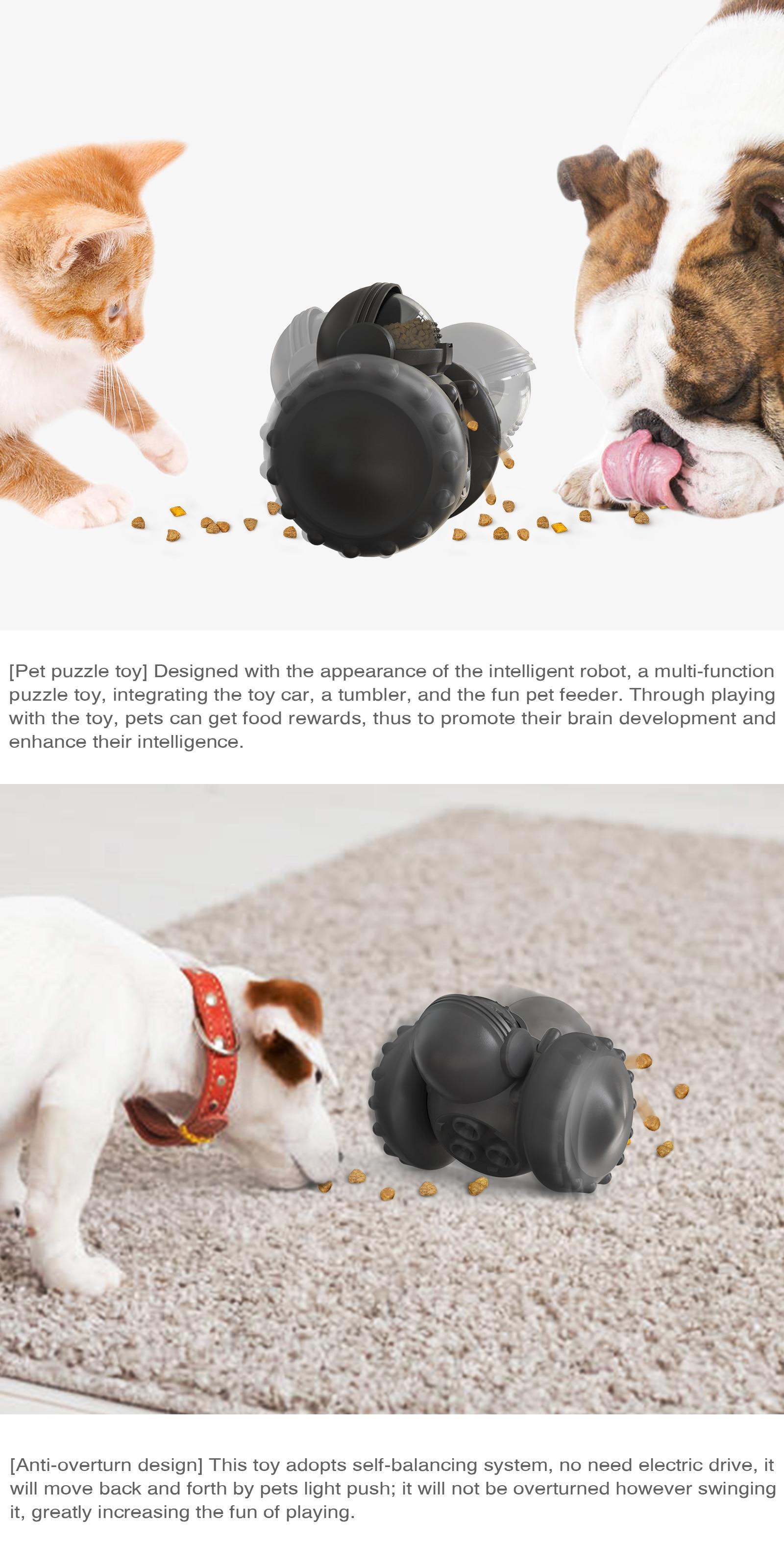 PawPartner Dog Tumbler Interactive Toys Increases Pet IQ Slow Feeder Labrador French Bulldog Swing Training Food Dispenser | Fugo Best