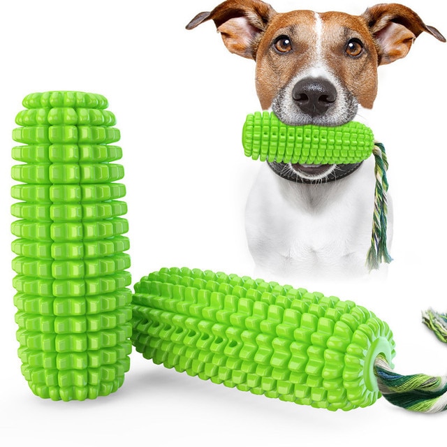 Corn Dog Chew Toy TPR Bite Resistance Simulated Sounding Molar Sticks Nylon Knot Pet Products Dog Accessories 2022 FREE SHIPPING | Fugo Best