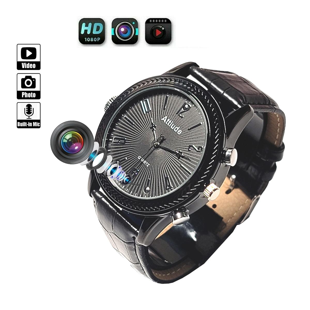 FULL HD 1080P Invisible Secret Mini Camera Small Cam Sports Lens DV Mens Watch Camera Recorder Portable Surveillance Mini Cam | Fugo Best