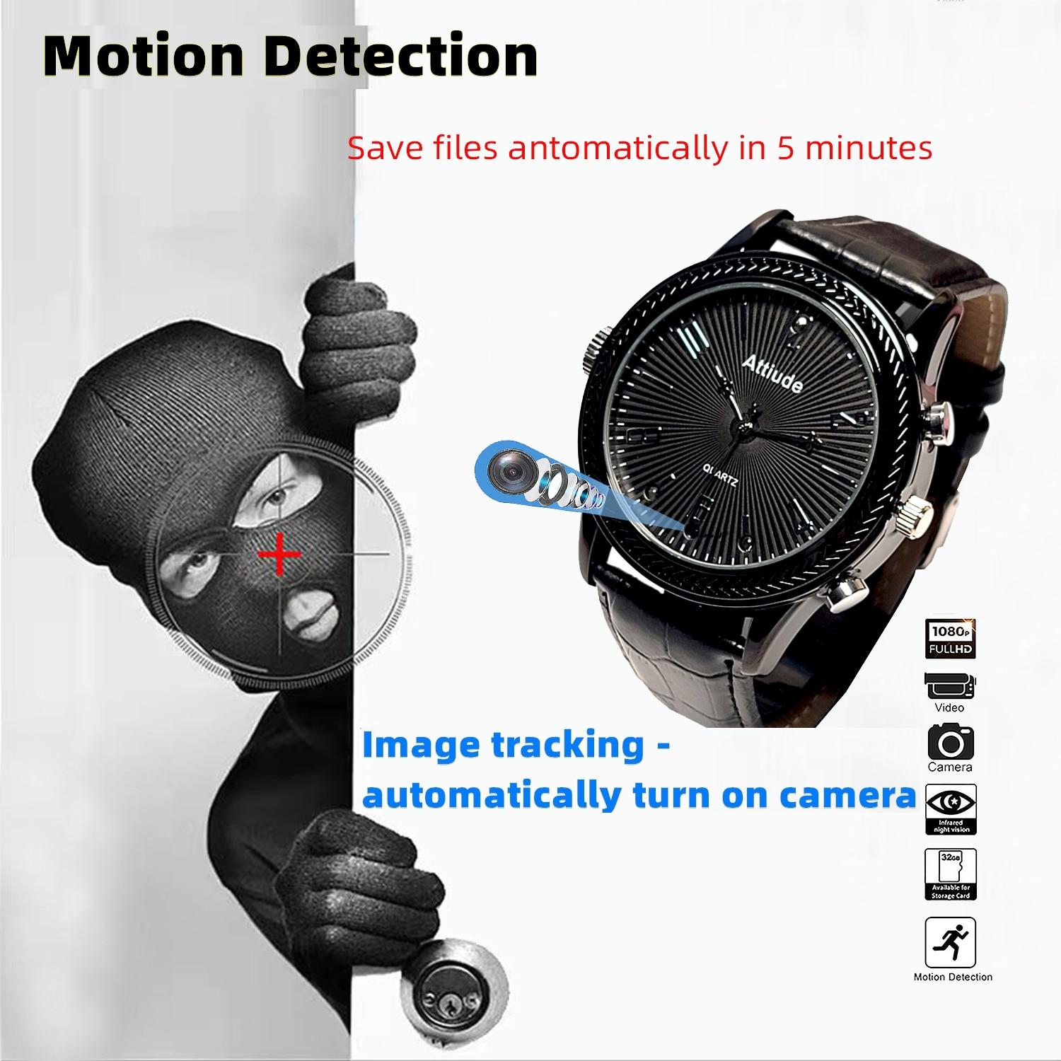 FULL HD 1080P Invisible Secret Mini Camera Small Cam Sports Lens DV Mens Watch Camera Recorder Portable Surveillance Mini Cam | Fugo Best