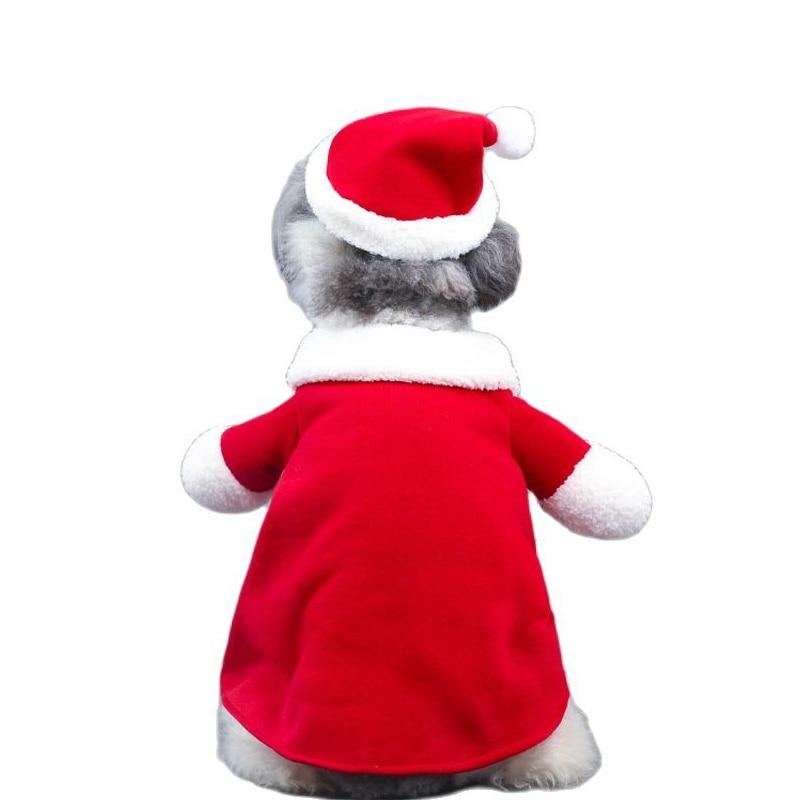 New Fashion Xmas Clothing for Pet Clothes Funny Coat for Dog Christmas Clothes Chihuahua Santa Claus Standing Costume for Cat | Fugo Best