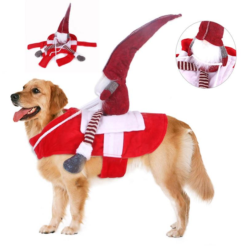 New Fashion Xmas Clothing for Pet Clothes Funny Coat for Dog Christmas Clothes Chihuahua Santa Claus Standing Costume for Cat | Fugo Best