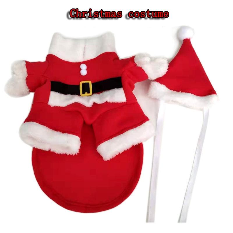New Fashion Xmas Clothing for Pet Clothes Funny Coat for Dog Christmas Clothes Chihuahua Santa Claus Standing Costume for Cat | Fugo Best