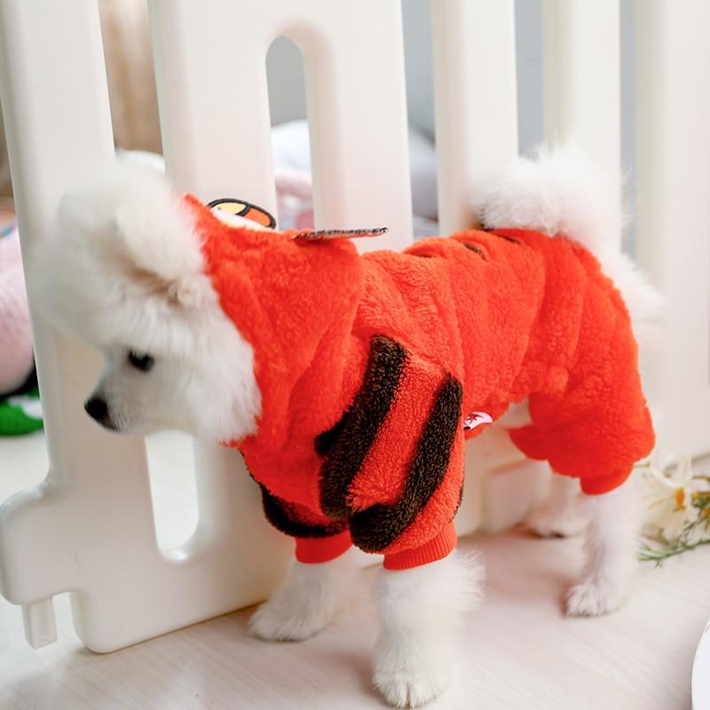 Petcircle New Hot Sale Pet Dog Clothes Tiger Dog Winter Coats Warm Dog Hoodies For Chihuahua Small And Large Dog Costumes | Fugo Best