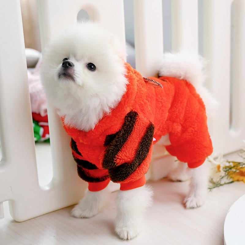 Petcircle New Hot Sale Pet Dog Clothes Tiger Dog Winter Coats Warm Dog Hoodies For Chihuahua Small And Large Dog Costumes | Fugo Best