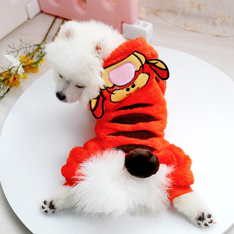 Petcircle New Hot Sale Pet Dog Clothes Tiger Dog Winter Coats Warm Dog Hoodies For Chihuahua Small And Large Dog Costumes | Fugo Best