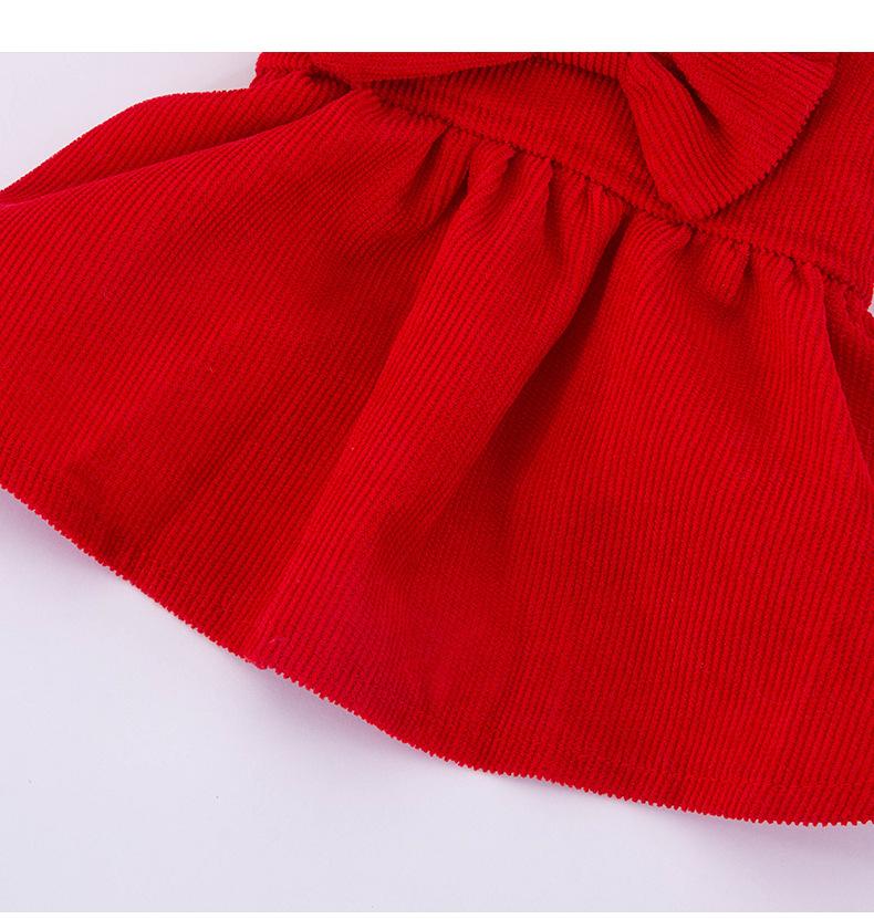 Autumn Winter Pet Princess Skirt Cute Suit Puppy Dress Small Dog Clothes Bowknot Hairpin Chihuahua Yorkshire Poodle Cat Coat | Fugo Best