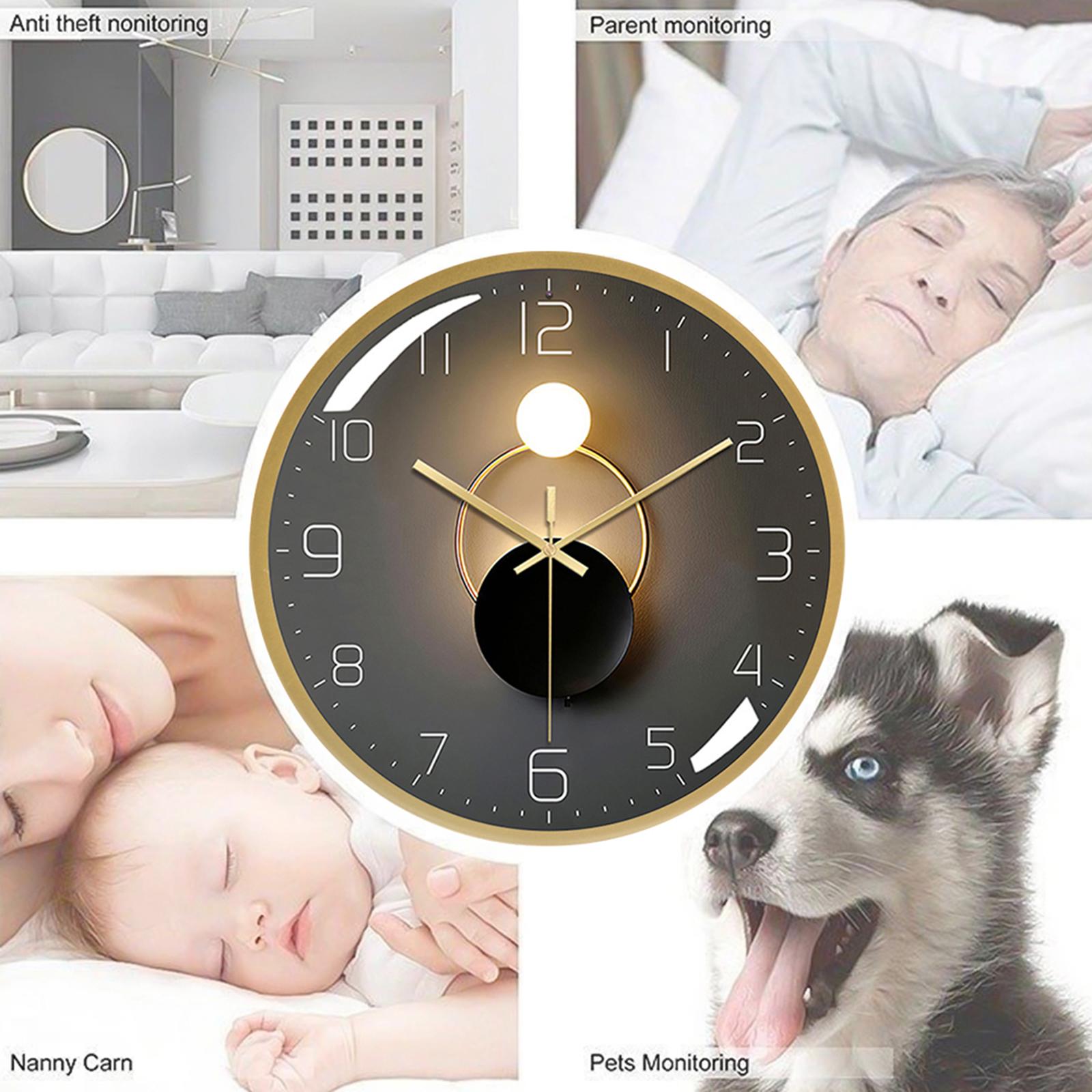 Wifi Wireless Wall Clock Camera 1080P Full HD Mini Camcorder Home Security Night Vision Support Mobile Phone Remote Viewing | Fugo Best
