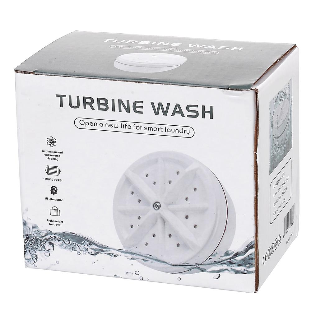 Portable Mini Washing Machine Small Dishwasher Portable Turbo Personal Rotating Washer Convenient Air Bubble Quick Wash Clothes | Fugo Best