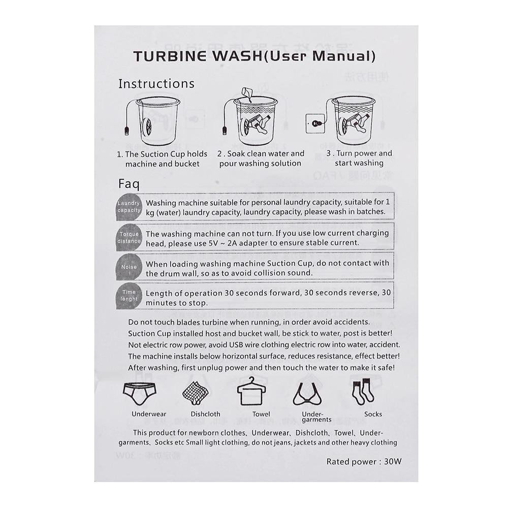 Portable Mini Washing Machine Small Dishwasher Portable Turbo Personal Rotating Washer Convenient Air Bubble Quick Wash Clothes | Fugo Best