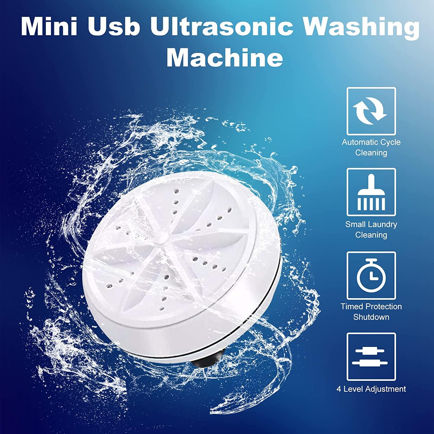 Portable Mini Washing Machine Small Dishwasher Portable Turbo Personal Rotating Washer Convenient Air Bubble Quick Wash Clothes | Fugo Best