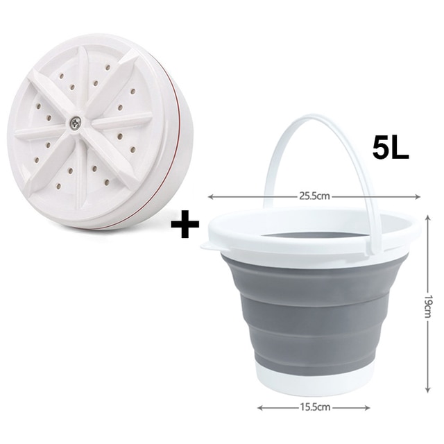Portable Mini Washing Machine Small Dishwasher Portable Turbo Personal Rotating Washer Convenient Air Bubble Quick Wash Clothes | Fugo Best