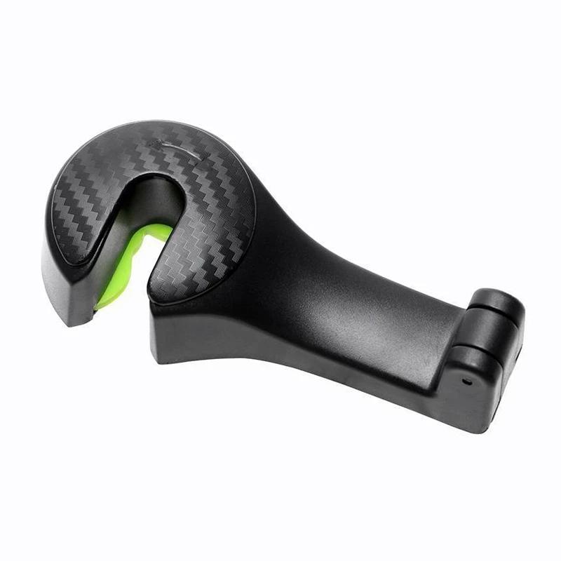 2 in 1 Car Headrest Hook with Phone Holder Seat Back Hanger for Bag Handbag Purse Grocery Cloth Portable Multifunction Clips | Fugo Best