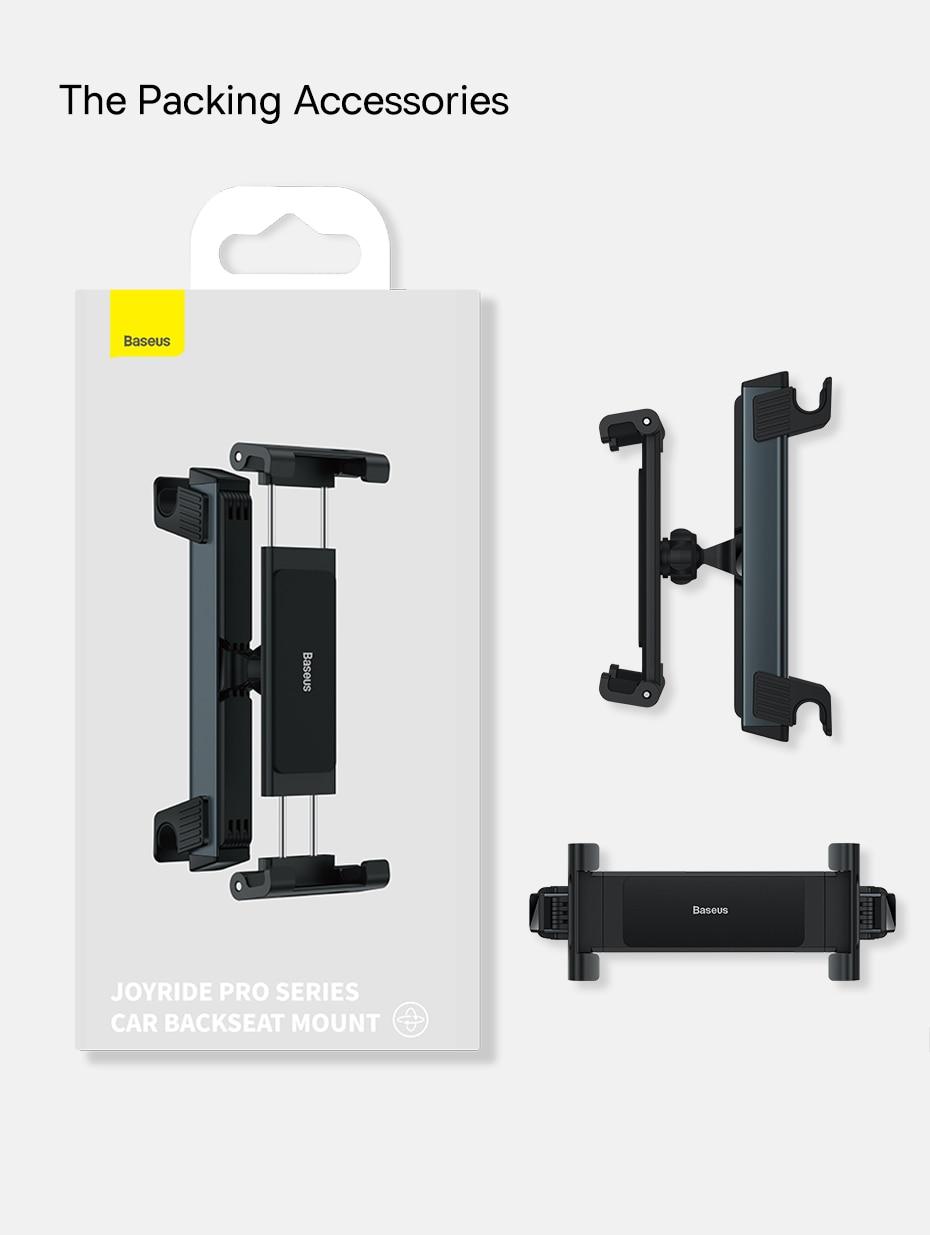 Baseus Phone Holder Tablet Holder in Car Foldable Car Rear Pillow Stand Seat Rear Headrest Mounting Bracket for iPhone iPad | Fugo Best
