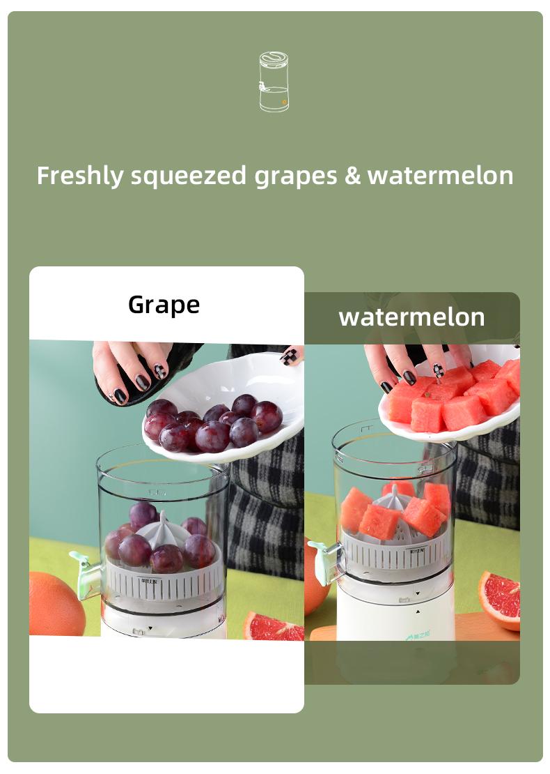 Portable USB Orange Juicer Rechargeable Multifunctional Household Juice Machine Mini Juicer Cup Electric Juicer 45W Wireless | Fugo Best