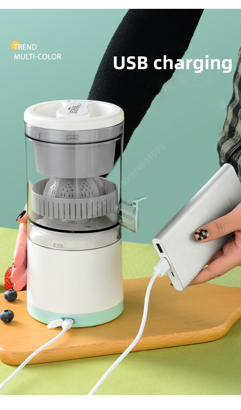 Portable USB Orange Juicer Rechargeable Multifunctional Household Juice Machine Mini Juicer Cup Electric Juicer 45W Wireless | Fugo Best