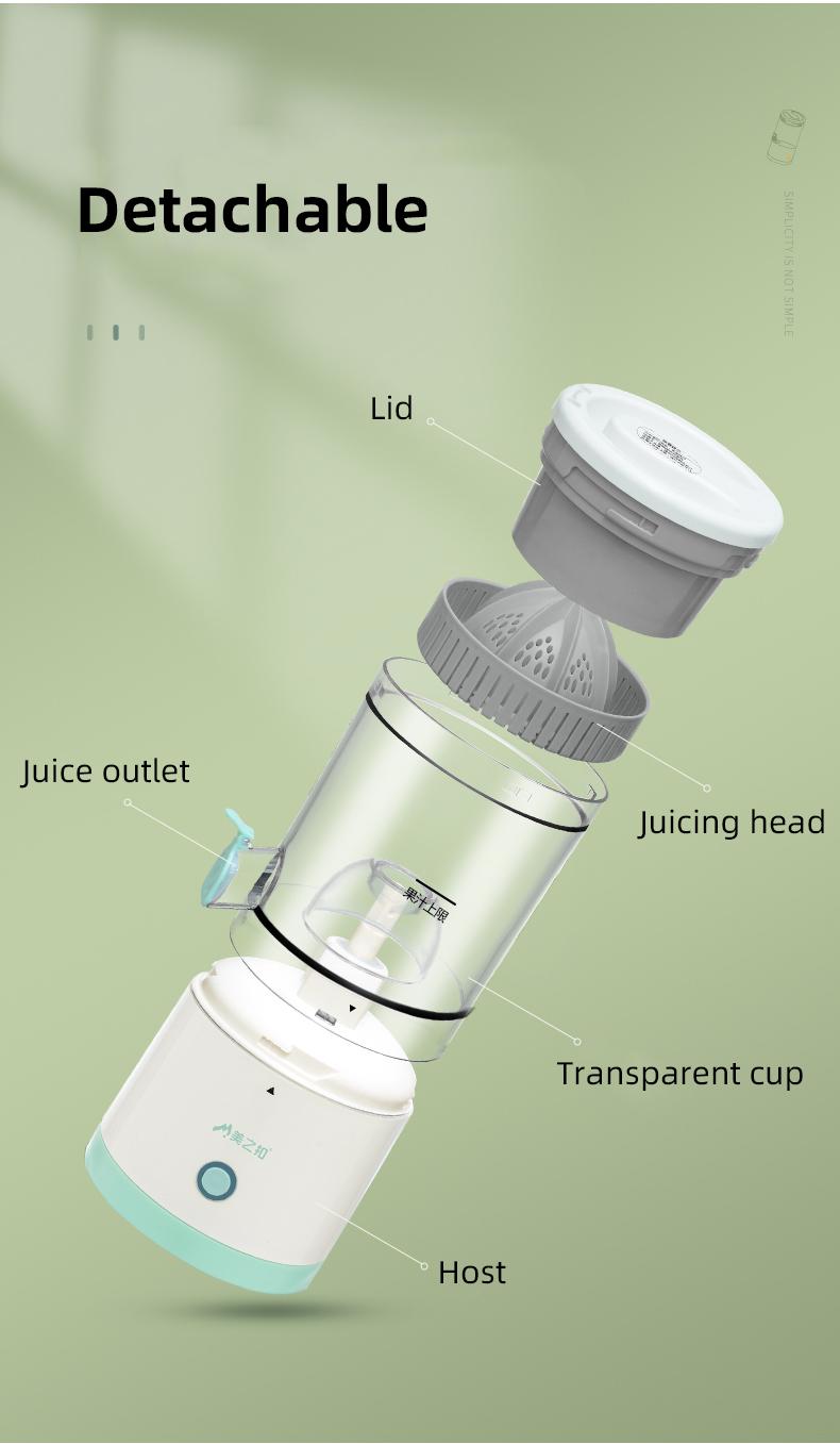 Portable USB Orange Juicer Rechargeable Multifunctional Household Juice Machine Mini Juicer Cup Electric Juicer 45W Wireless | Fugo Best