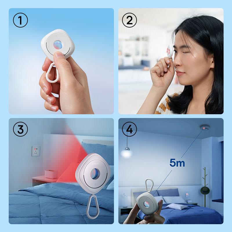 Baseus Camera Detector for Hidden Camera Portable Pinhole Hidden Lens Detect Gadget Anti-Peeping Security Protection | Fugo Best