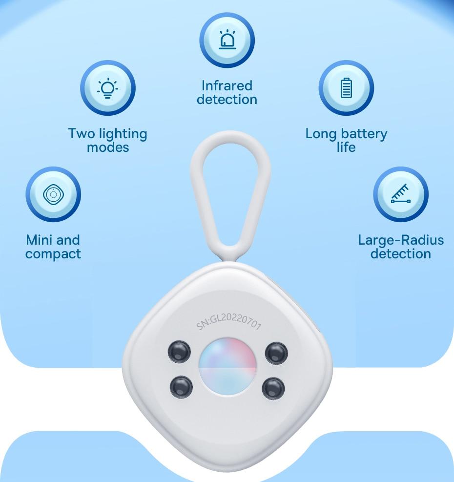 Baseus Camera Detector for Hidden Camera Portable Pinhole Hidden Lens Detect Gadget Anti-Peeping Security Protection | Fugo Best