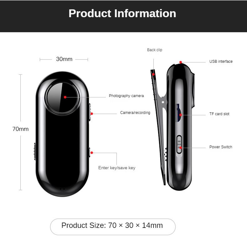 Mini Camera Action Audio Spia Camcorder DVR Espion Invisible Espiac Digital Sports Surveillance Wireless Monitor Video Recorder | Fugo Best