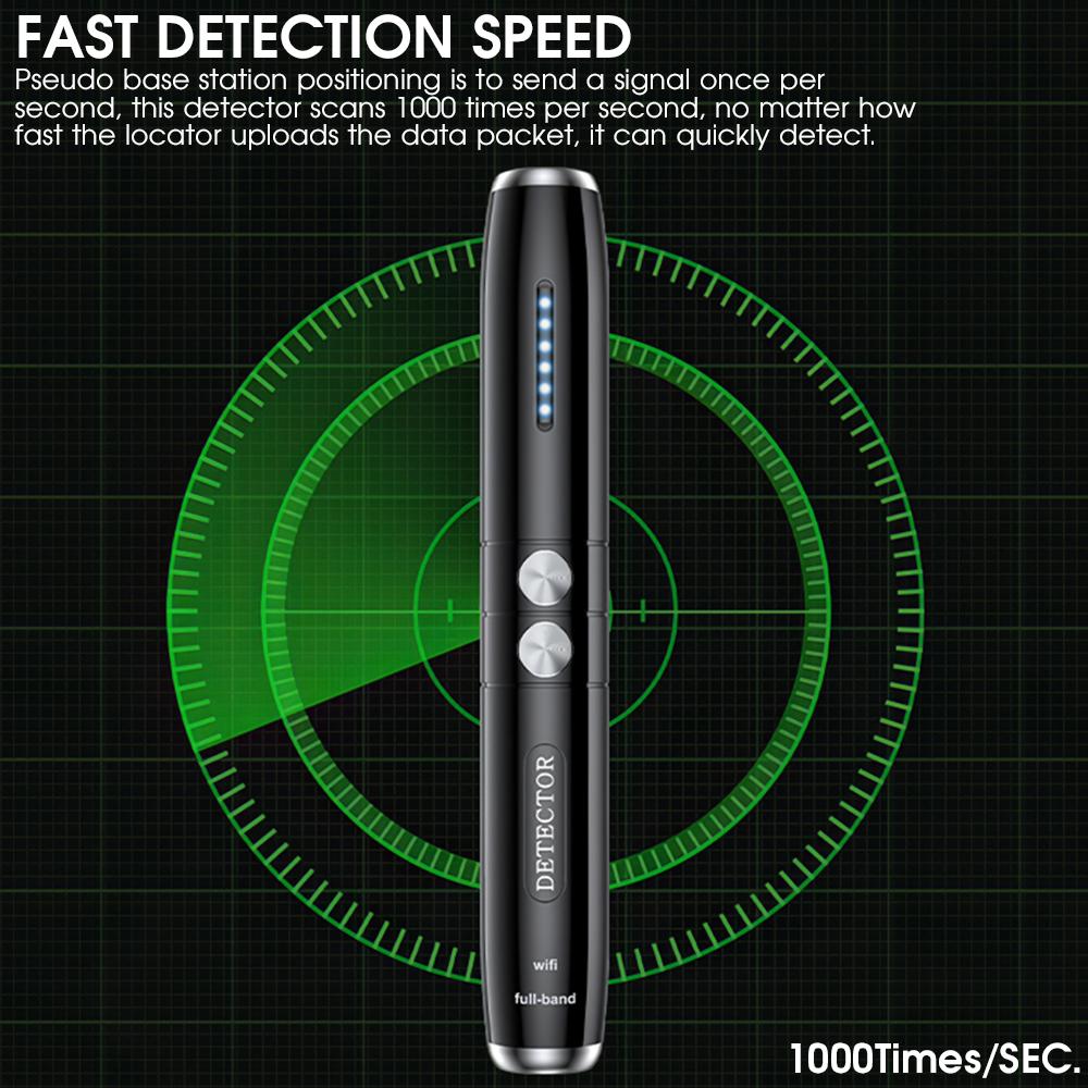 Wireless RF Signal Detector Anti-spy Camera GSM Finder Wiretapping Scanner Anti Candid Camera Detector Hidden Cam Buster | Fugo Best