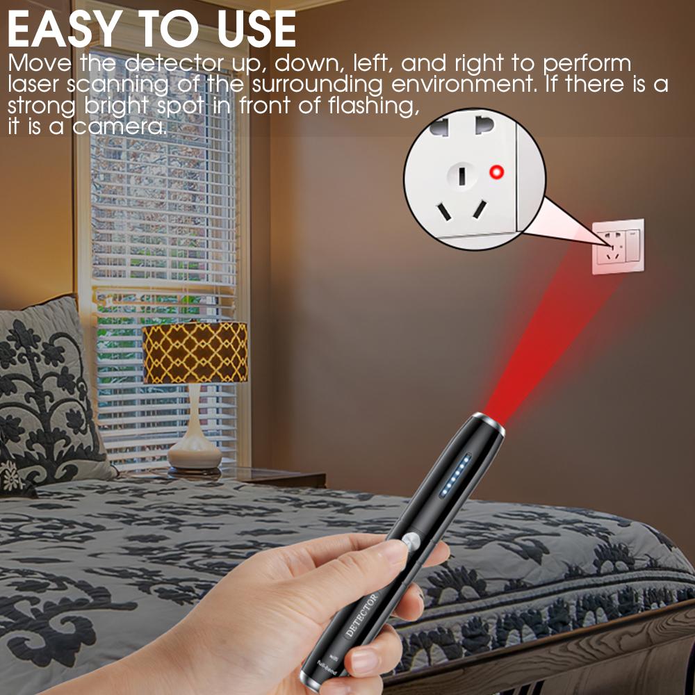 Wireless RF Signal Detector Anti-spy Camera GSM Finder Wiretapping Scanner Anti Candid Camera Detector Hidden Cam Buster | Fugo Best