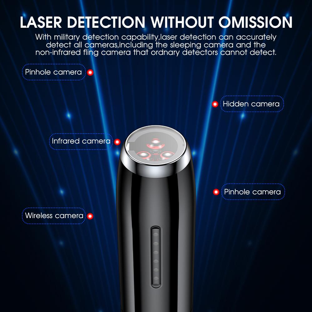 Wireless RF Signal Detector Anti-spy Camera GSM Finder Wiretapping Scanner Anti Candid Camera Detector Hidden Cam Buster | Fugo Best