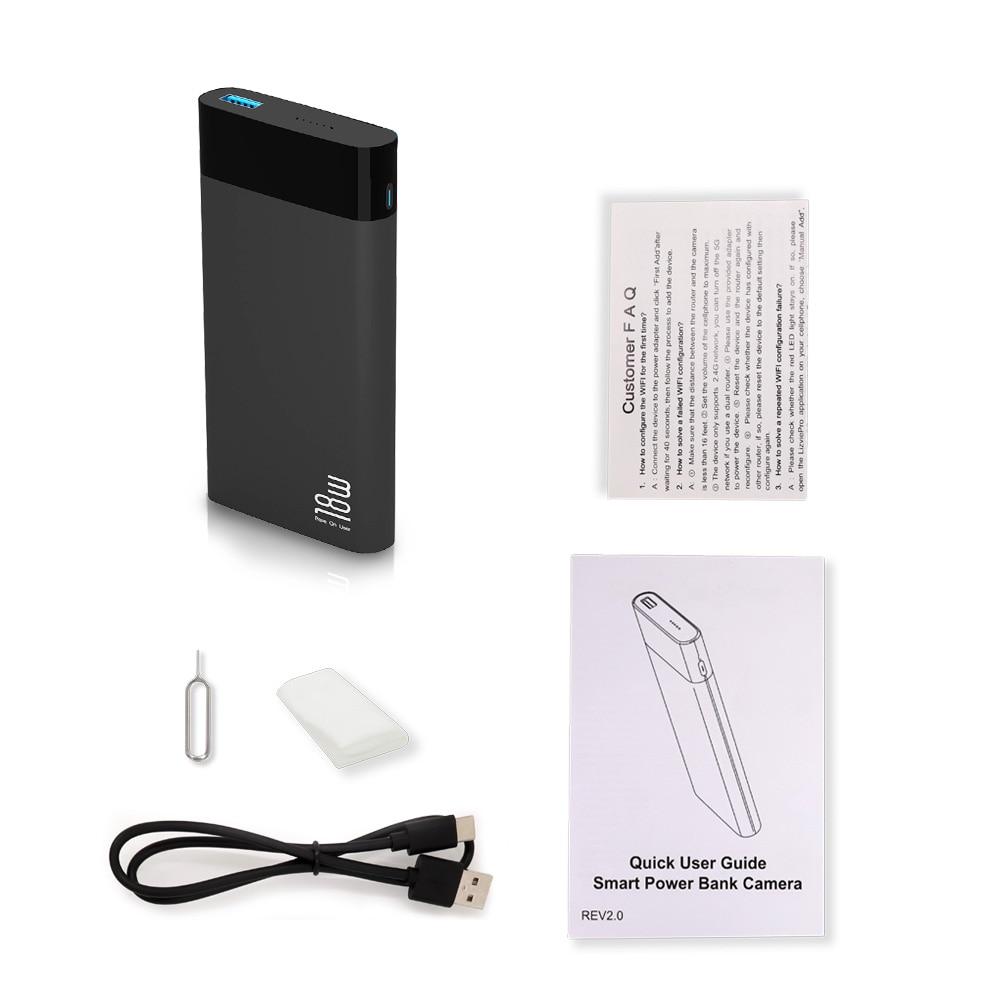 Wireless Power Bank 1080P Wifi Camera Phone Charger 4K HD Video Recorder 10000MAH Battery Powered 18W Fast Charging Ip Camera | Fugo Best