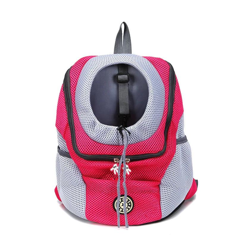 New Double Shoulder Portable Travel Backpack Outdoor Pet Dog Carrier Bag Pet Dog Front Bag Breathable Mesh Cat Shoulders Bag | Fugo Best