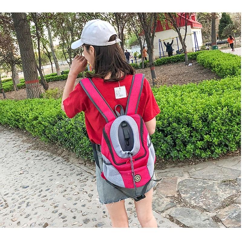 New Double Shoulder Portable Travel Backpack Outdoor Pet Dog Carrier Bag Pet Dog Front Bag Breathable Mesh Cat Shoulders Bag | Fugo Best