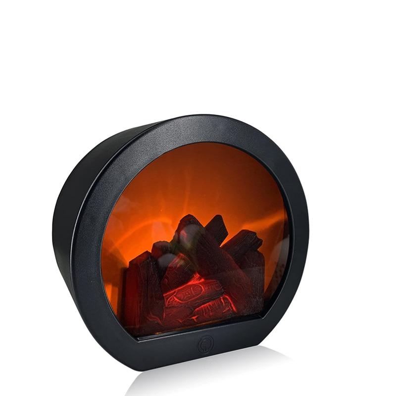 Home Hotel Simulated LED Fireplace Decorative Lamp Mini Camera Wifi Remote Control Desk Decor HD Security Video Surveillance Cam | Fugo Best