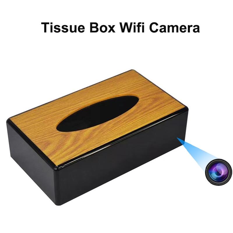 1080P HD Acrylic Desk Tissue Box Mini Camera Home Video Security Surveillance Camera Video Recorders Wifi Remote Monitoring | Fugo Best