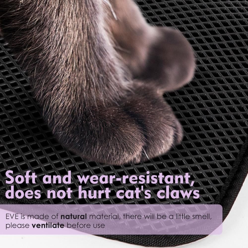 Cat Litter Mat EVA Double-Layer Cat mat Litter Trapper Mats with Waterproof Bottom Layer non-slip pet litter Cat Bed mat | Fugo Best