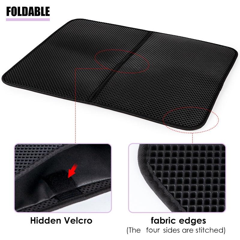 Cat Litter Mat EVA Double-Layer Cat mat Litter Trapper Mats with Waterproof Bottom Layer non-slip pet litter Cat Bed mat | Fugo Best