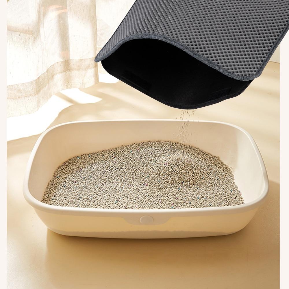 Cat Litter Mat EVA Double-Layer Cat mat Litter Trapper Mats with Waterproof Bottom Layer non-slip pet litter Cat Bed mat | Fugo Best