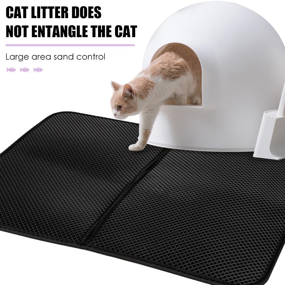 Cat Litter Mat EVA Double-Layer Cat mat Litter Trapper Mats with Waterproof Bottom Layer non-slip pet litter Cat Bed mat | Fugo Best