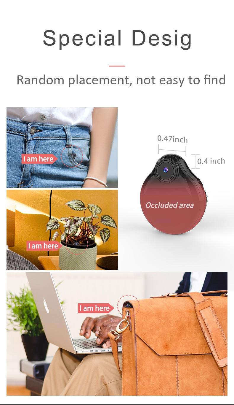 Mini WiFi Camera HD 1080P with Night Vision and Motion Detection,Nanny Surveillance Cam with Phone App Home Office Security | Fugo Best