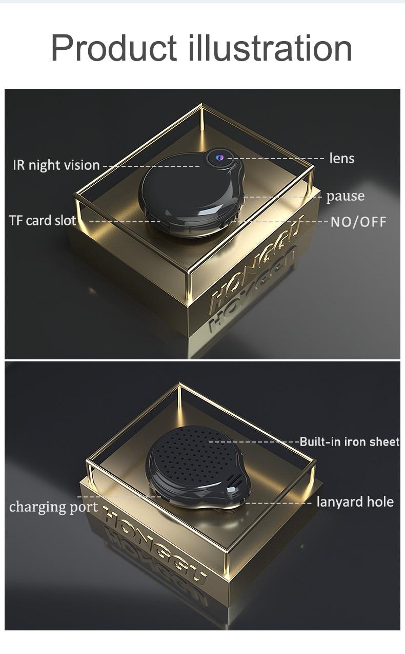Mini WiFi Camera HD 1080P with Night Vision and Motion Detection,Nanny Surveillance Cam with Phone App Home Office Security | Fugo Best