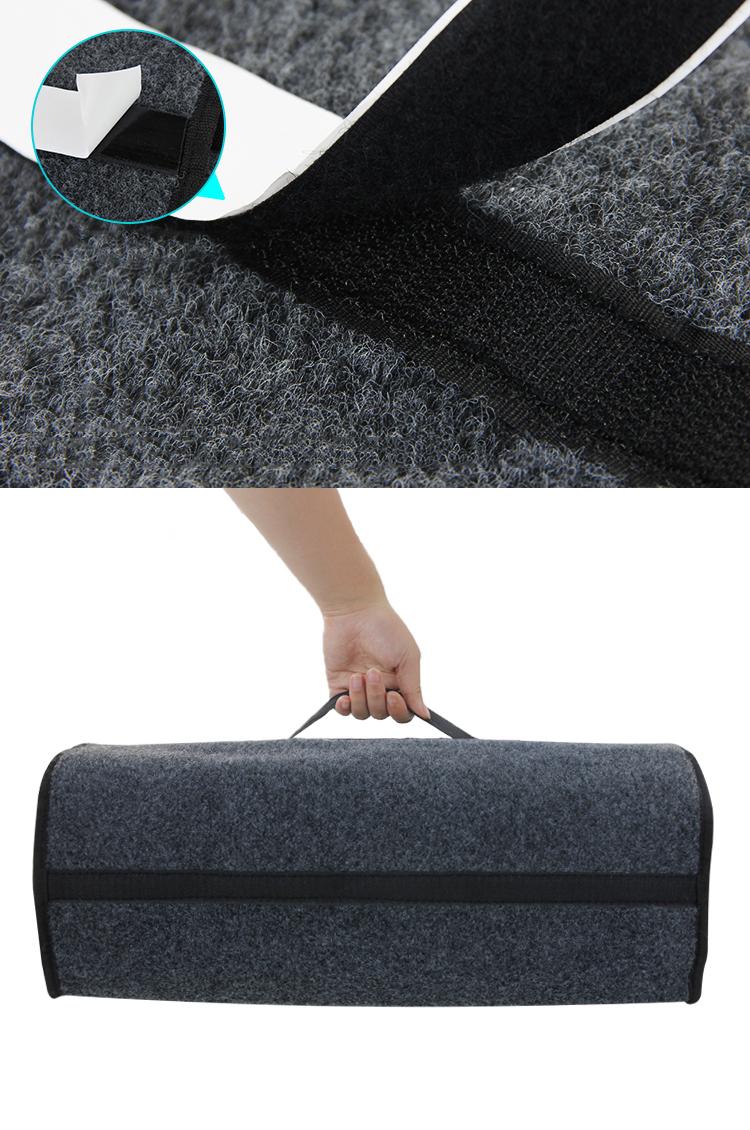 Large Anti Slip Compartment Boot Storage Organizer Tool Car Storage Bag Car Trunk Organizer Soft Felt Storage Box Accessories | Fugo Best