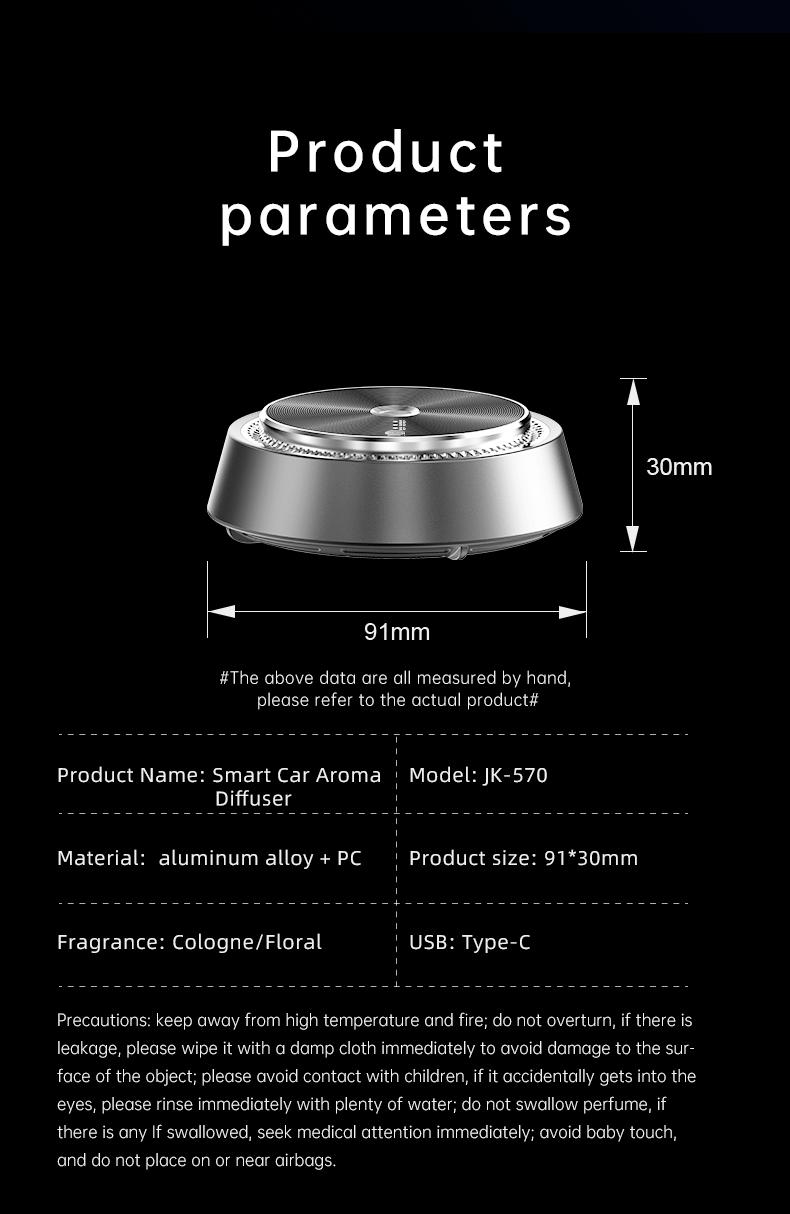 Car Air Freshener Smart Car Aroma Diffuser Car Air Purifier Fragrance For Cars Interior Decoration Accessory Auto | Fugo Best