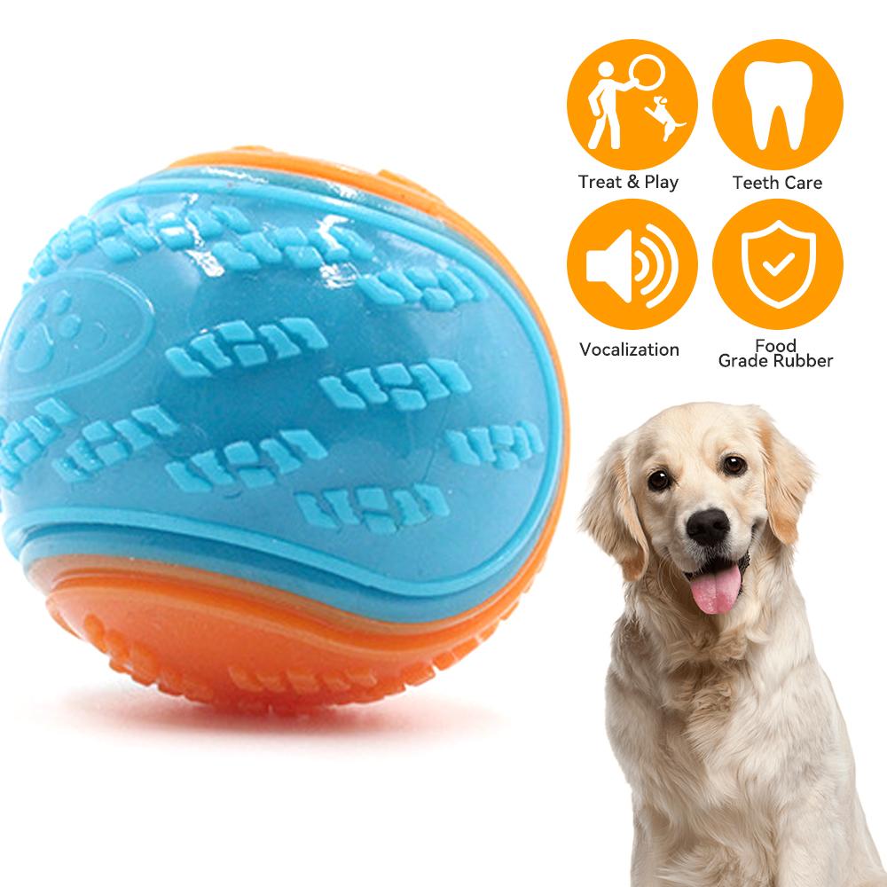 Bite-resistant Pet Dog Toy Rubber Ball Beef-flavored Elastic Ball To Prevent Dog From Destroying Things Dog Training Supply | Fugo Best